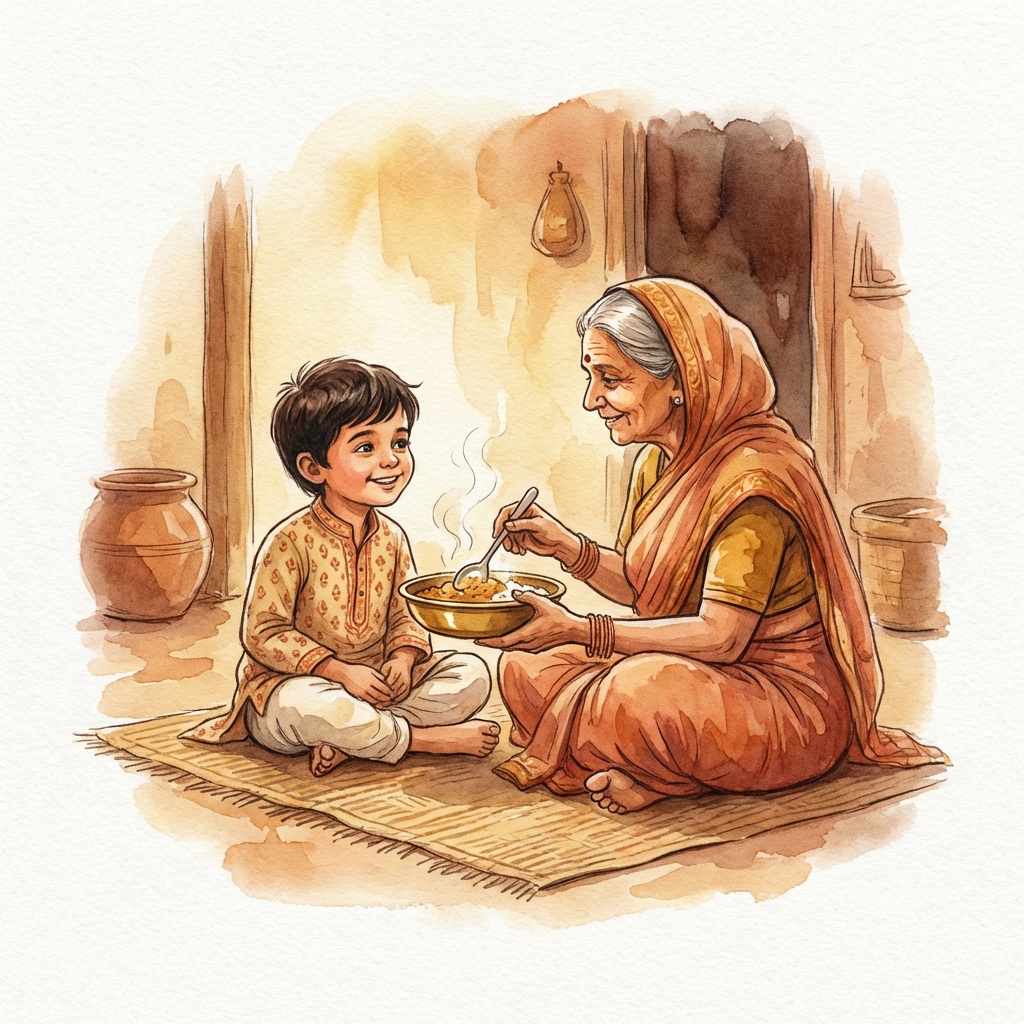 Nutritious satvik sanctified food