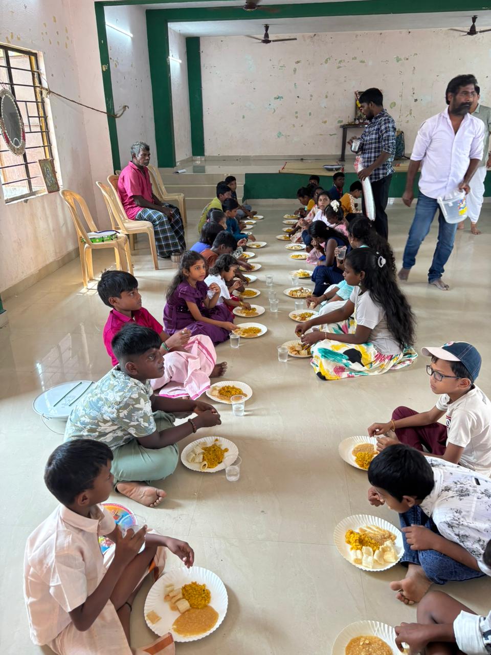Children celebrating together